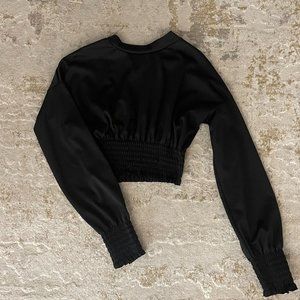 Black Crop Sweater